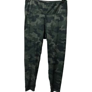 Activology Women’s Green Camo Athletic Leggings Size L Spandex Poly Workout PGC